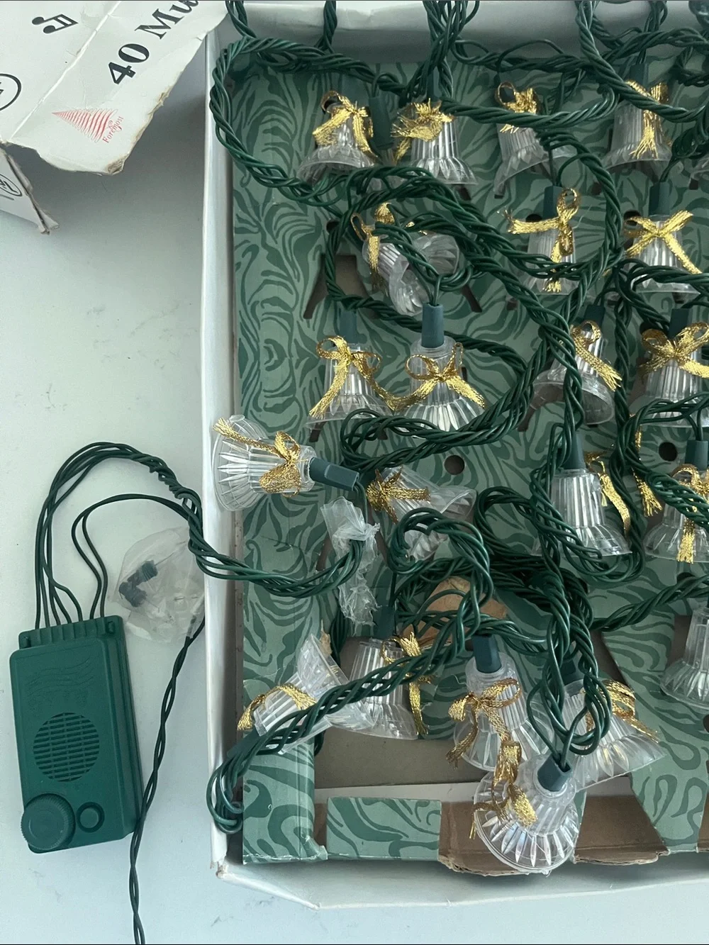 Vintage Musical Bells in Motion Warm White Bell String Lights Home Holiday